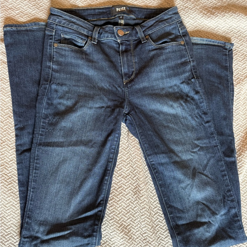 PAIGE Dark Indigo Skinny Jeans